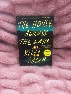 The House Across The Lake by Riley Sager - Dark Cover with Yellow Text